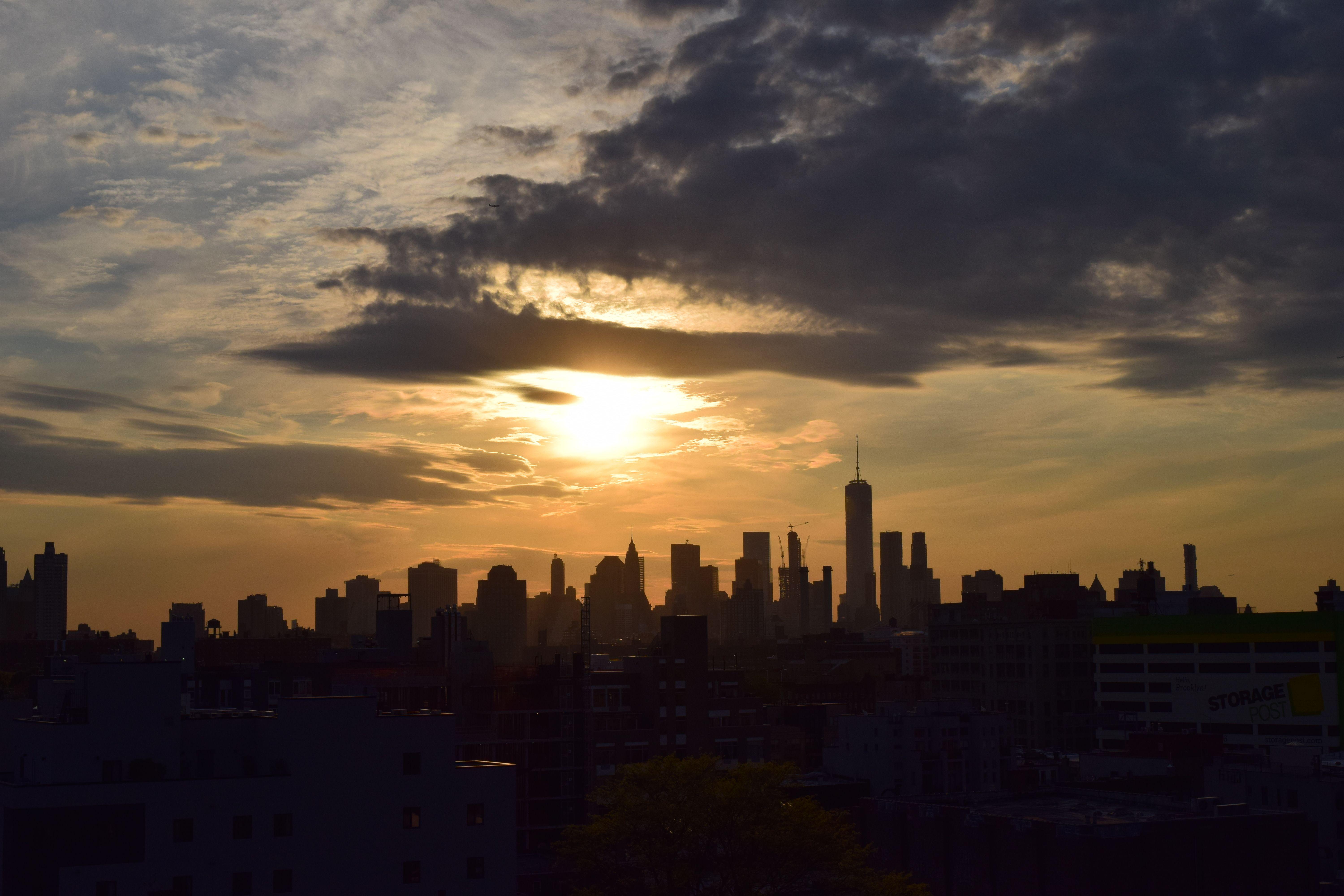 New York weather sunset
