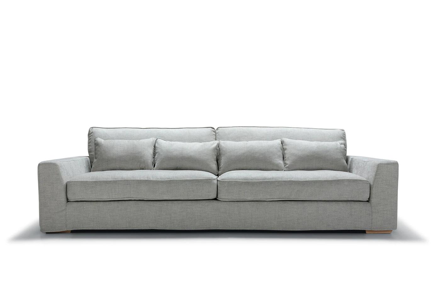 Sofa New York w jasnoszarym poszyciu